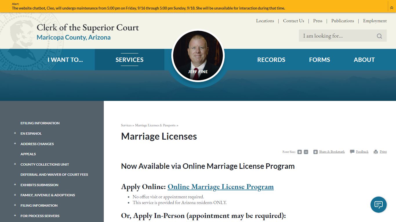 Marriage Licenses | Maricopa County Clerk of Superior Court